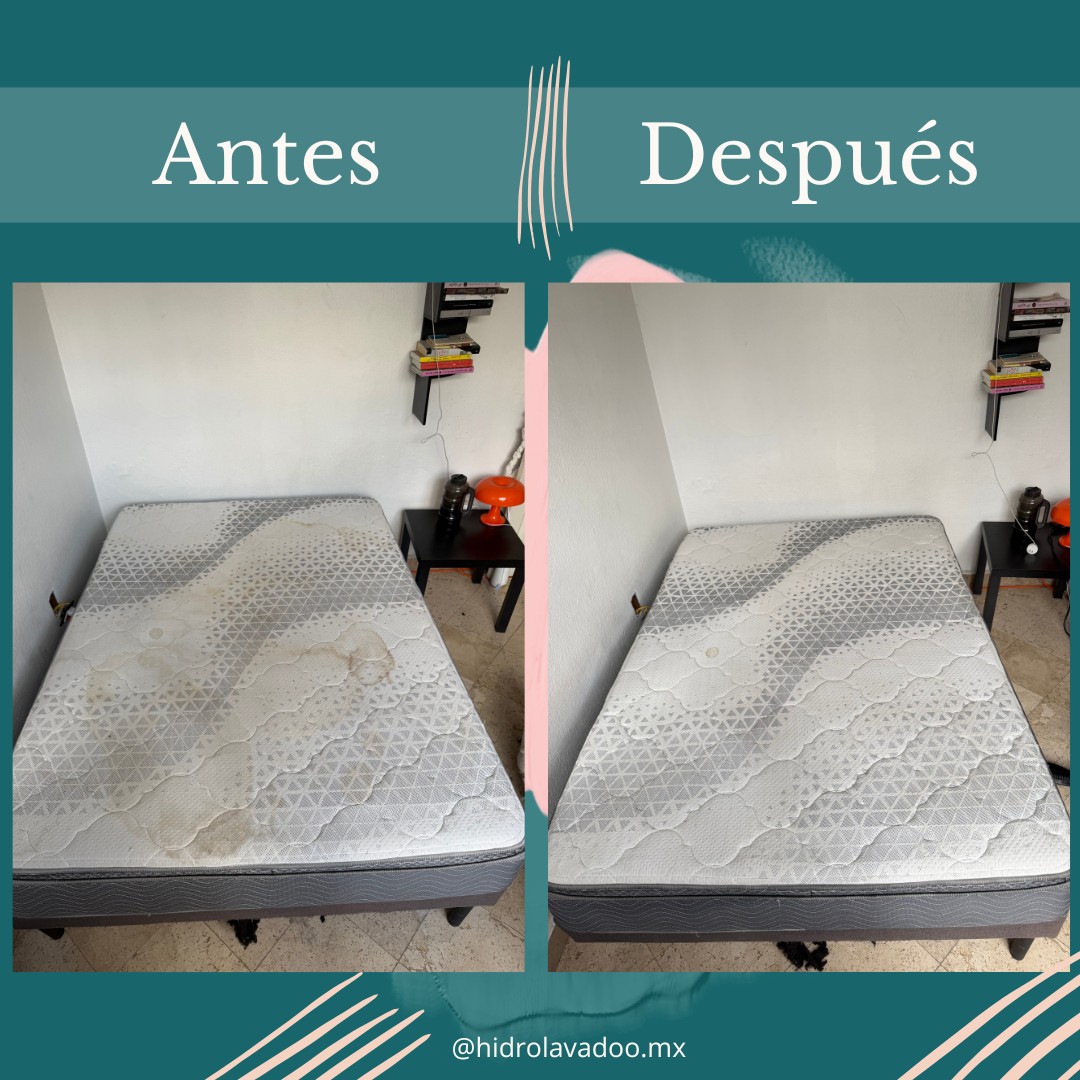 Antes y después: colchón