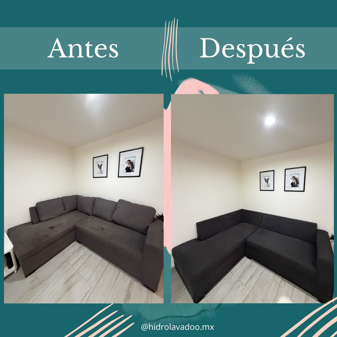 Antes y después: sala en l